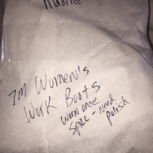 Ladie's Brown MOTO Brady Work Boots NICE Ankle Height with Buckles 7M - Picture 6 of 9